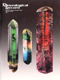 Mineralogical Record Vol. 32, No. 3, 2001
